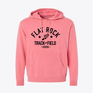 Flat Rock Middle School Track and Field Pigment-Dyed Hoodie
