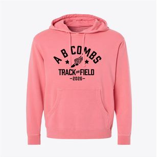 A B Combs Elementary School Track and Field Pigment-Dyed Hoodie