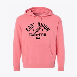 East Union Middle School Track and Field Pigment-Dyed Hoodie