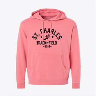 Saint Charles School Track and Field Pigment-Dyed Hoodie