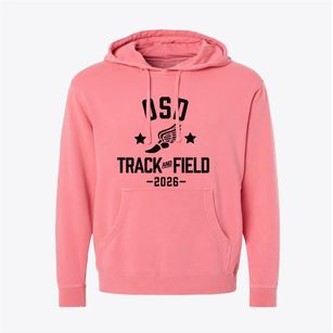 Ohio School For The Deaf Track and Field Pigment-Dyed Hoodie