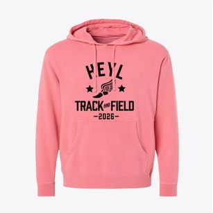 Heyl Elementary School Track and Field Pigment-Dyed Hoodie
