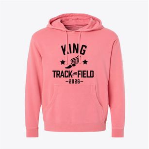 Martin Luther King Jr Law & Career High Track and Field Pigment-Dyed Hoodie