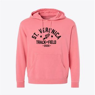 Saint Veronica School Track and Field Pigment-Dyed Hoodie