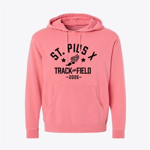 Saint Pius X School Track and Field Pigment-Dyed Hoodie