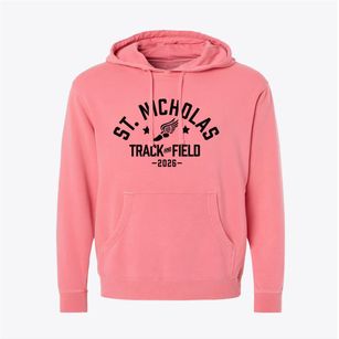 Saint Nicholas School Track and Field Pigment-Dyed Hoodie