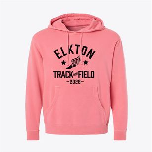 Elkton School Track and Field Pigment-Dyed Hoodie