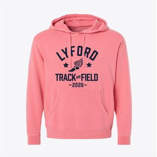 Lyford High School Track and Field Pigment-Dyed Hoodie