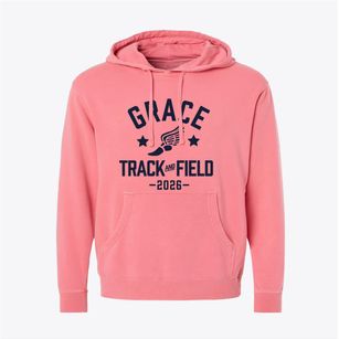 Grace Lutheran School Track and Field Pigment-Dyed Hoodie
