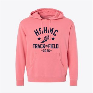Health Science High & Middle College Track and Field Pigment-Dyed Hoodie