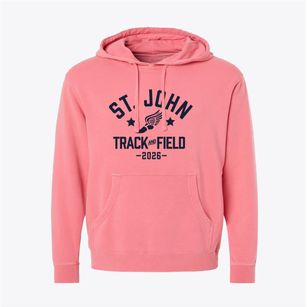 St John Parish Track and Field Pigment-Dyed Hoodie