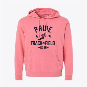 Pride Elementary School Track and Field Pigment-Dyed Hoodie