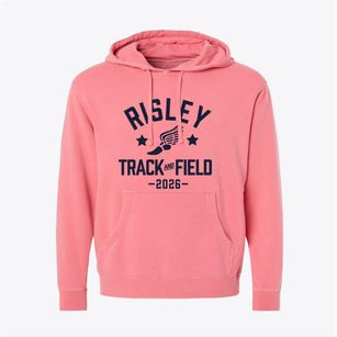 Risley Center Middle School Track and Field Pigment-Dyed Hoodie