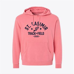 Saint Casimir Parish High School Track and Field Pigment-Dyed Hoodie