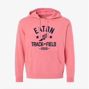 Eaton Elementary School Track and Field Pigment-Dyed Hoodie