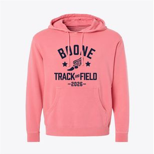 Boone High School Track and Field Pigment-Dyed Hoodie