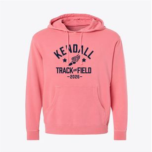 Kendall Elementary School Track and Field Pigment-Dyed Hoodie