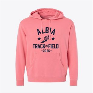 Albia High School Track and Field Pigment-Dyed Hoodie