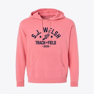 S.j. Welsh Middle School Track and Field Pigment-Dyed Hoodie