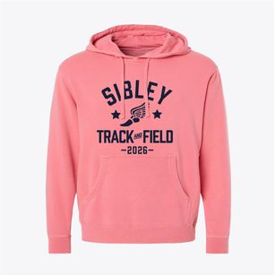 Sibley High School Track and Field Pigment-Dyed Hoodie