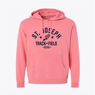 Saint Joseph Central High School Track and Field Pigment-Dyed Hoodie