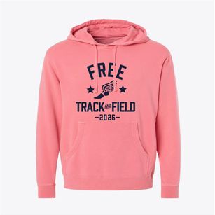 Free School Track and Field Pigment-Dyed Hoodie