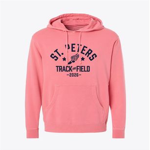 Saint Peters By The Sea Day School Track and Field Pigment-Dyed Hoodie