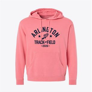 Arlington Elementary School Track and Field Pigment-Dyed Hoodie