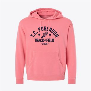 T.c. Roberson High School Track and Field Pigment-Dyed Hoodie