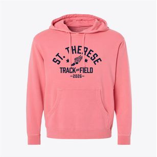 St. Therese Track and Field Pigment-Dyed Hoodie
