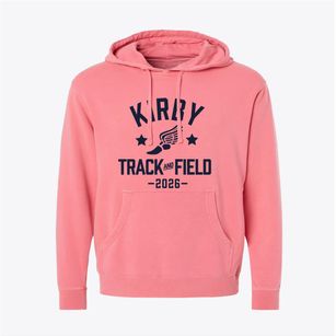 Kirby High School Track and Field Pigment-Dyed Hoodie