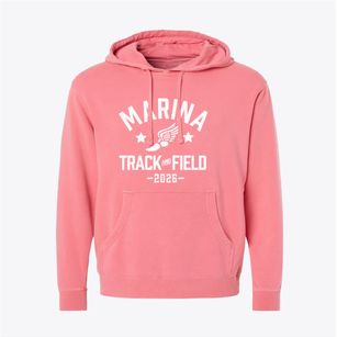 Marina Middle School Track and Field Pigment-Dyed Hoodie