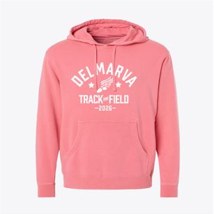 Delmarva Christian High School Track and Field Pigment-Dyed Hoodie