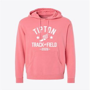 Tipton Bible Church School Track and Field Pigment-Dyed Hoodie