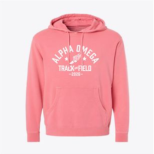 Alpha Omega Academy Track and Field Pigment-Dyed Hoodie