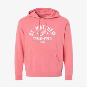 Saint Matthew School Track and Field Pigment-Dyed Hoodie