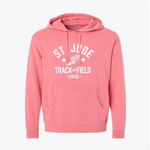 St Jude Thaddeus Parish Track and Field Pigment-Dyed Hoodie