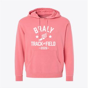 Braly Elementary School Track and Field Pigment-Dyed Hoodie