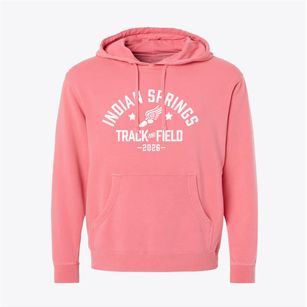Indian Springs Elementary School Track and Field Pigment-Dyed Hoodie