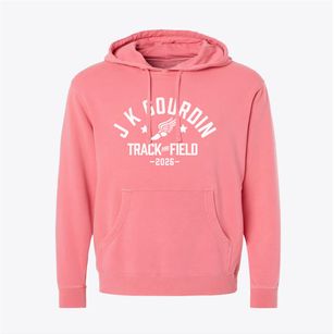 J K Gourdin Elementary School Track and Field Pigment-Dyed Hoodie