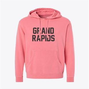 Grand Rapids Michigan Classic Block Pigment-Dyed Hoodie