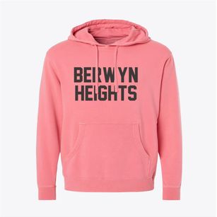 Berwyn Heights Maryland Classic Block Pigment-Dyed Hoodie
