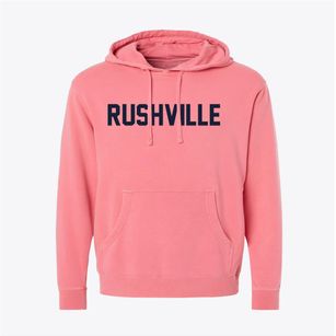 Rushville Indiana Classic Block Pigment-Dyed Hoodie
