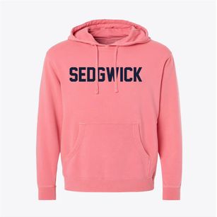 Sedgwick Kansas Classic Block Pigment-Dyed Hoodie