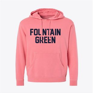 Fountain Green Utah Classic Block Pigment-Dyed Hoodie