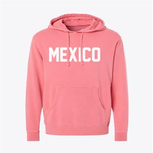 Mexico New York Classic Block Pigment-Dyed Hoodie