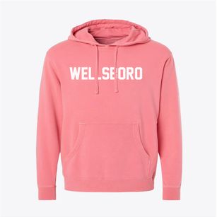 Wellsboro Pennsylvania Classic Block Pigment-Dyed Hoodie