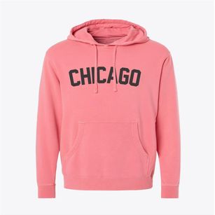 Chicago Illinois Classic Curve Pigment-Dyed Hoodie