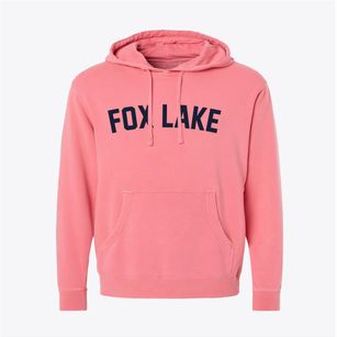 Fox Lake Wisconsin Classic Curve Pigment-Dyed Hoodie
