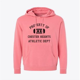 Chester Heights Pennsylvania Athletic Dept Pigment-Dyed Hoodie